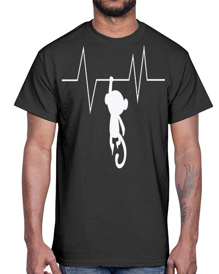 Monkey Heartbeat 14#- monkey- Cotton Tee