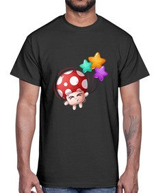 Mushroom 191#- cartoon food- Cotton Tee