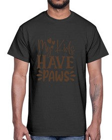 My Kids Have Paws Style 21#- cats- Cotton Tee