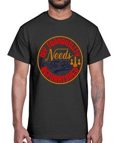 My tranquility needs to be refurbished 139#- chess- Cotton Tee