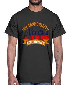 My tranquility needs to be refurbished 140#- chess- Cotton Tee