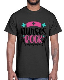 Nurses Rock Style Style 1254#- nurse- Cotton Tee