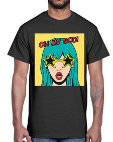 Oh My God 963#- art pop art- Cotton Tee