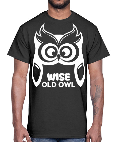 Owl Lover Wise Old Owl A TurtleRabbit 13#- owl- Cotton Tee