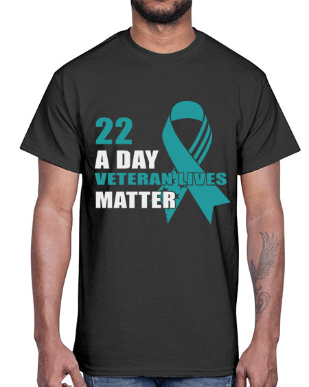PTSD a Day Veteran 12#- PTSD- Cotton Tee