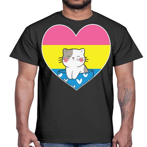 Pansexual Kawaii Cat Anime Art Anime 272#- anime- Cotton Tee