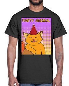 Party Animal 978#- art pop art- Cotton Tee