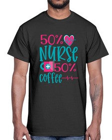 Percent Nurse Percent Coffee Style 1306#- nurse- Cotton Tee