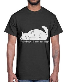 Perfect Time to Nap- cats- Cotton Tee