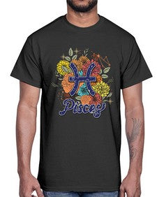 Pisces 129#- pisces- Cotton Tee