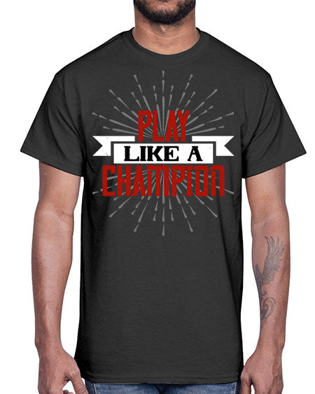 Play like a champion 1942#- badminton- Cotton Tee