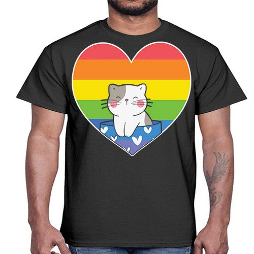 Pride Cat LGBT Kawaii Cats Anime 276#- anime- Cotton Tee