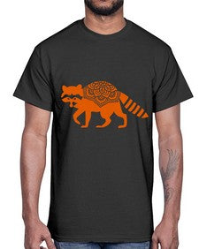 RacoonMandala 1010#- mandala- Cotton Tee