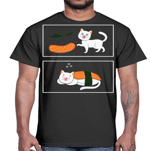 Ramen Cat Kawaii Anime Japanese Anime 279#- anime- Cotton Tee