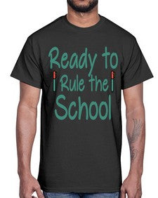 Ready to Rule the School 740#- graduation- Cotton Tee