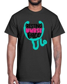 Resting Nurse Face Style Style 1355#- nurse- Cotton Tee