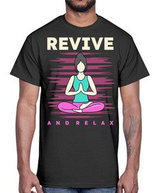 Revive and Relax 500#- yoga- Cotton Tee