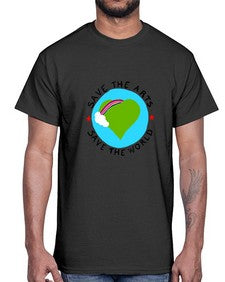 Save the Arts Save the world 170#- art pop art- Cotton Tee