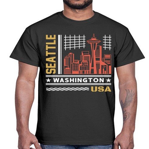 Seattle 1809#- cities- Cotton Tee