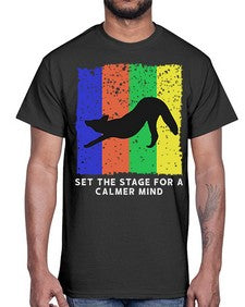Set the Stage 515#- yoga- Cotton Tee