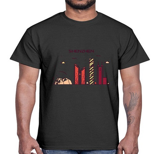 Shenzhen 1834#- cities- Cotton Tee