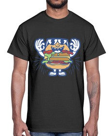 Sir burger 206#- cartoon food- Cotton Tee