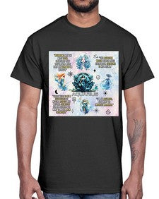 Straight Aquarius 468#- aquarius- Cotton Tee