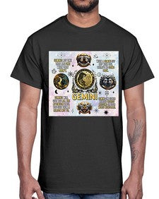 Straight Gemini 472#- gemini- Cotton Tee