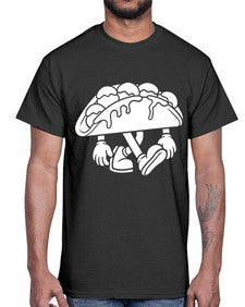 Stranger tacos 235#- cartoon food- Cotton Tee