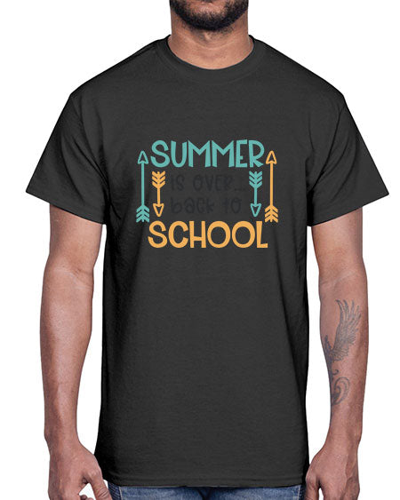 Summer is over back to school 12#- summer- Cotton Tee