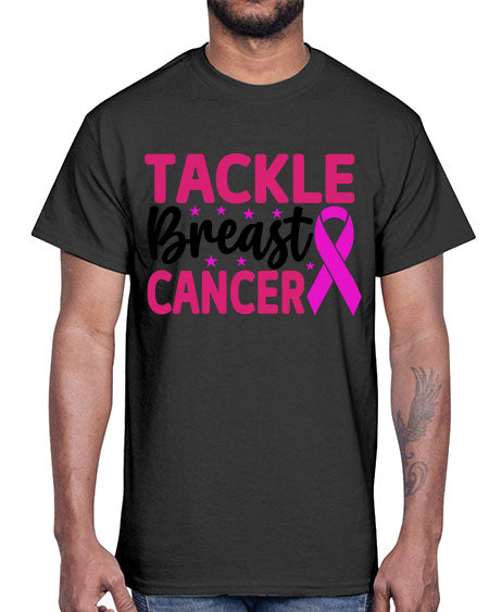 Tackle Breast Cancer 5#- breast cancer- Cotton Tee