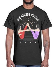 The Stress Cutter 562#- yoga- Cotton Tee