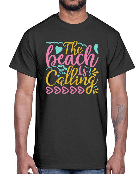 The beach is calling Style 1#- summer- Cotton Tee