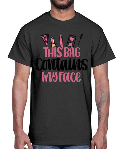This Bag Contains My Face Style 14#-makeup Cotton Tee