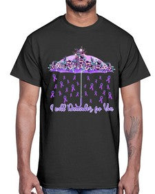 Umbrella Remember AlzheimerS Awareness 218#- alzheimers- Cotton Tee