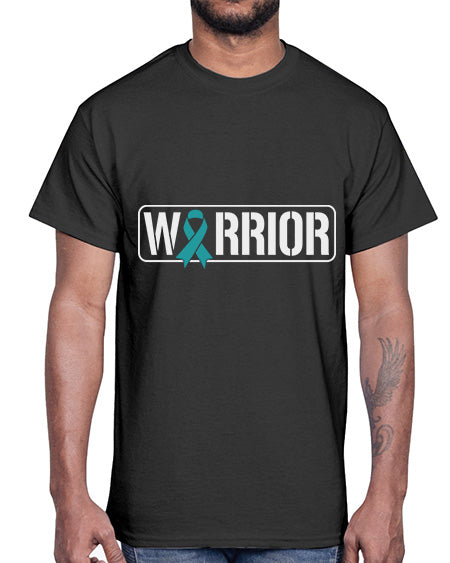 Warrior PTSD Awareness Teal Military 2#- PTSD- Cotton Tee