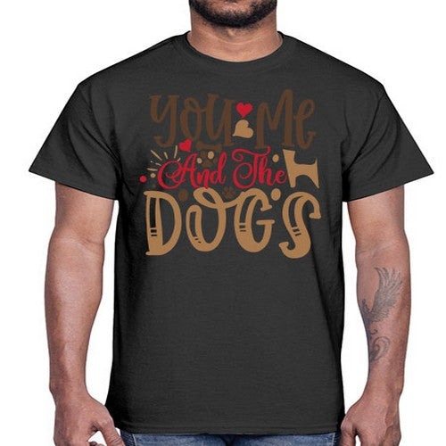 You Me And The Dogs Style 52#- dogs- Cotton Tee