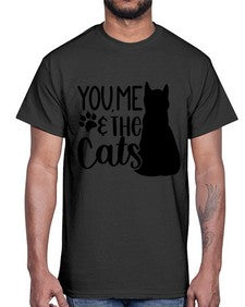 You Me The Cat Style 110#- cats- Cotton Tee