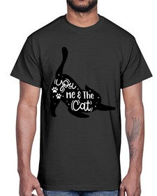 You Me The Cat Style 111#- cats- Cotton Tee
