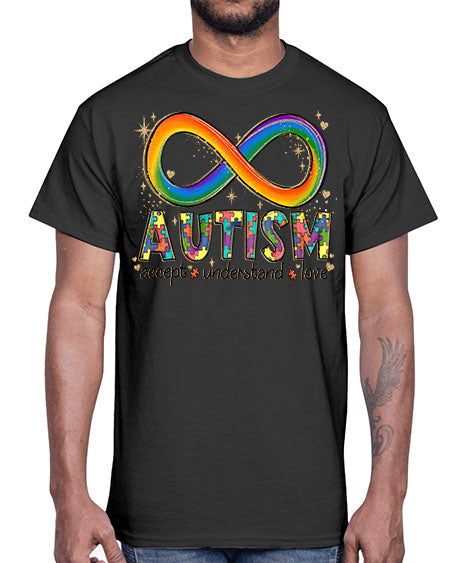 accept love understand autism- autism- Cotton Tee