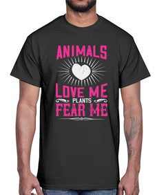 animals love me 27#- vegan- Cotton Tee