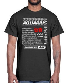 aquarius 85#- aquarius- Cotton Tee