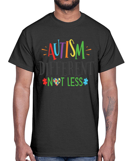 autism different not less Style 5#- autism- Cotton Tee