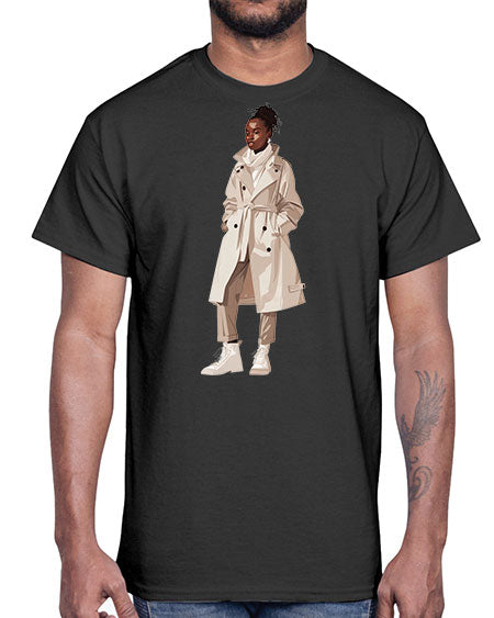 beautiful girl 14#-  fashion- Cotton Tee