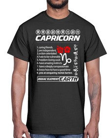capricorn 207#- capricorn- Cotton Tee