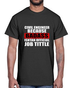 civil engineer 656#- engineer- Cotton Tee