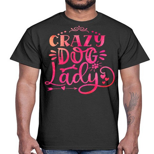 crazy dog lady 71#- dogs- Cotton Tee