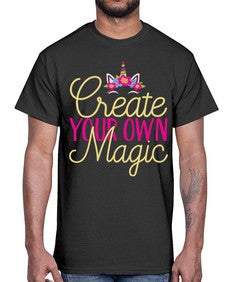 create your own magic 82#- unicorn- Cotton Tee