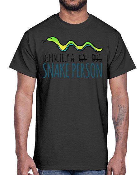 definitely a snake person- snake- Cotton Tee