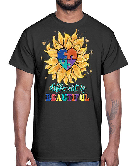 different is beautiful- autism- Cotton Tee